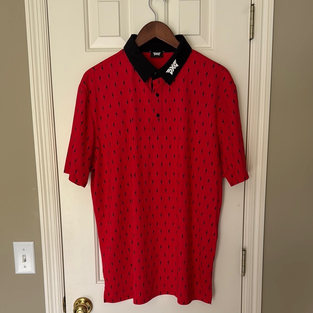 PXG Red Polo Shirt for Men
